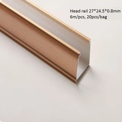 Head rail 27824.580.8mm &nbsp;6m/pcs,20pcs/bag